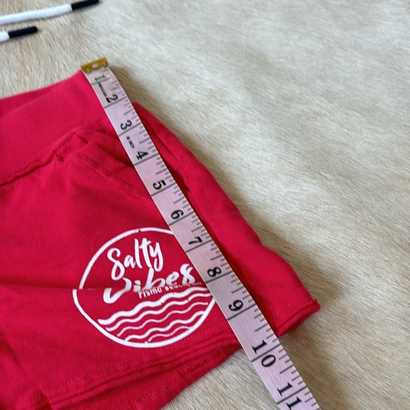 PISMO Beach California Red Cotton Shorts - Picture 8 of 9